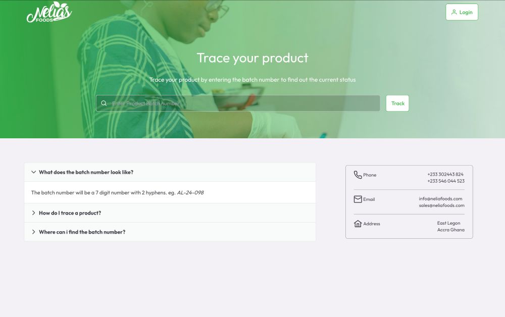 Traceability for agric SMEs project